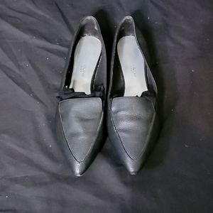 Black Flats faux Leather